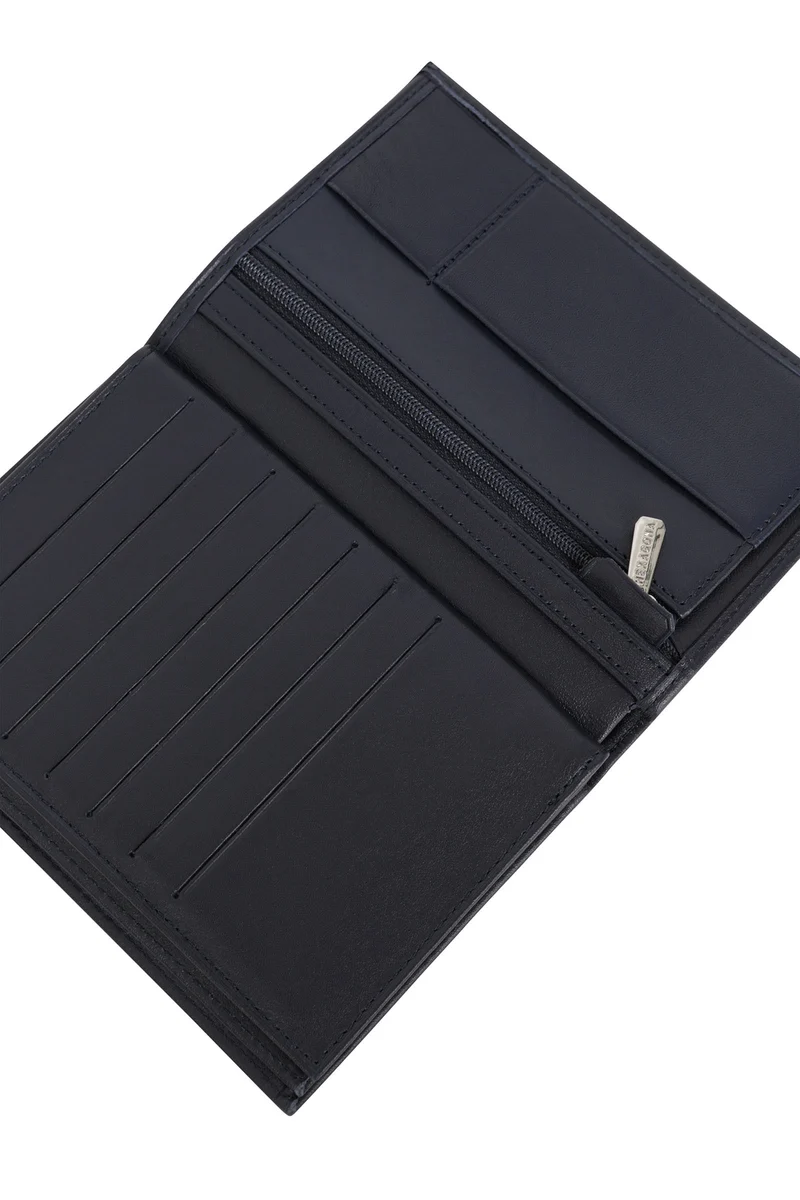 Portefeuille européen - 3 volets - Cuir