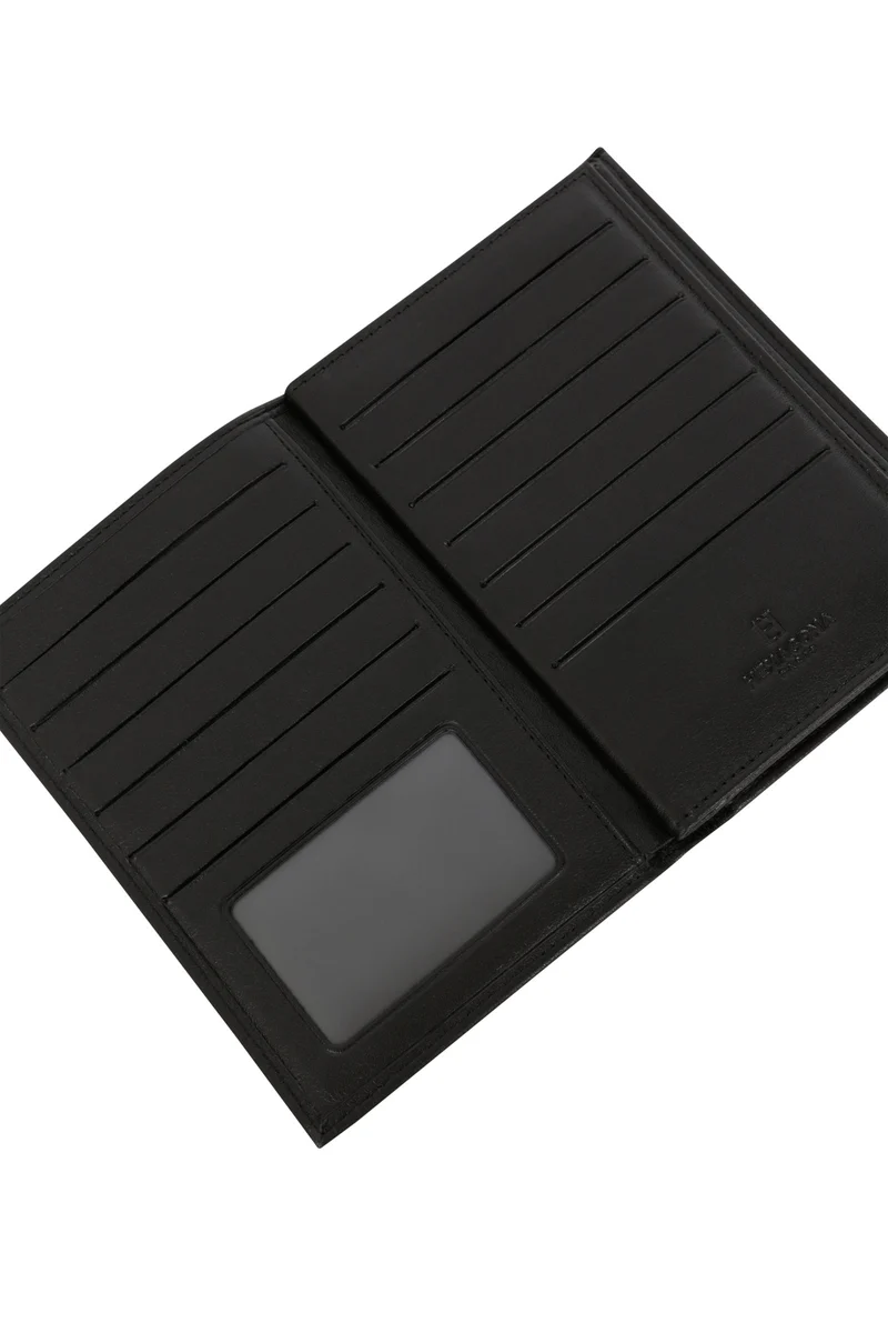 Portefeuille européen - 3 volets - Cuir