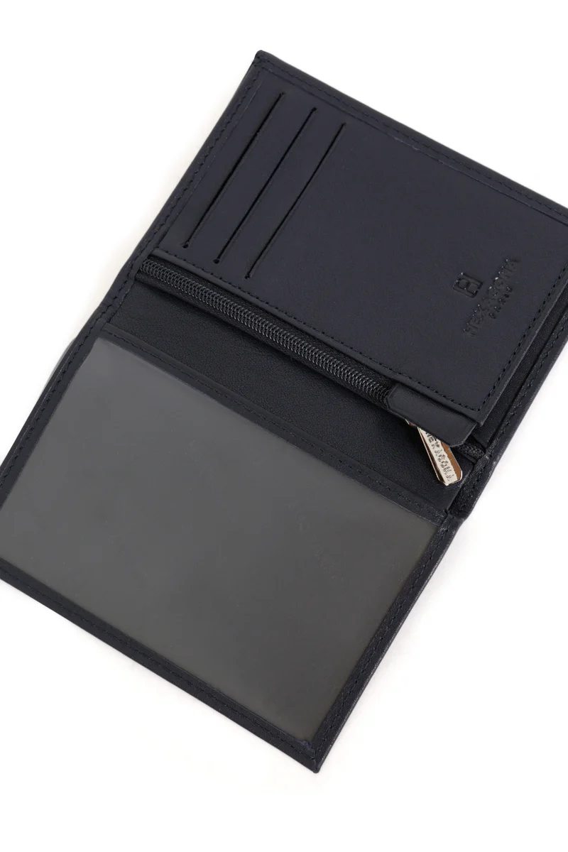 Portefeuille européen - 1 volet - Cuir