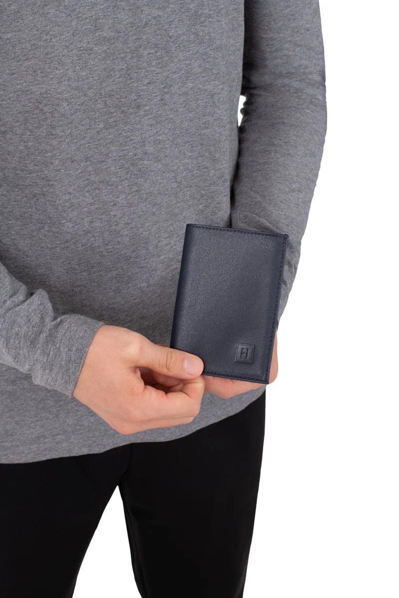 Portefeuille européen - 1 volet - Cuir