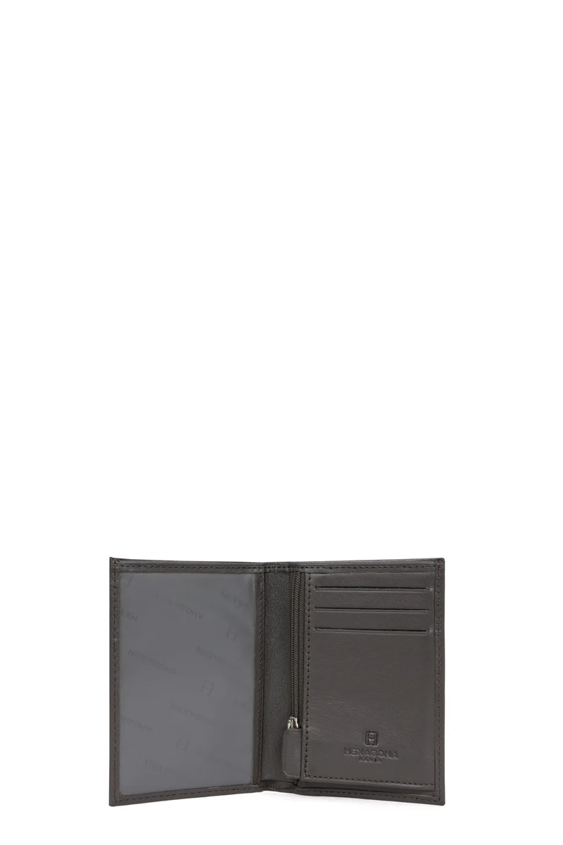 Portefeuille européen - 1 volet - Cuir