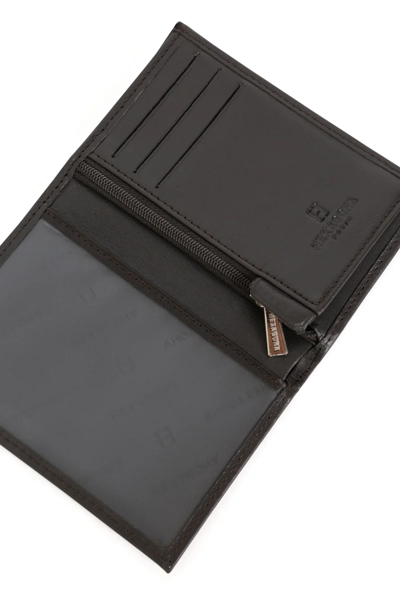 Portefeuille européen - 1 volet - Cuir