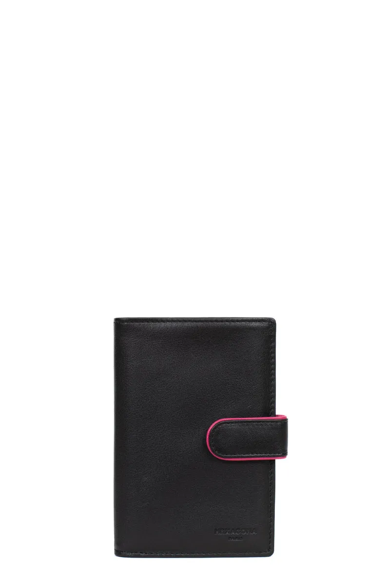 Portefeuille européen - 2 volets - Cuir