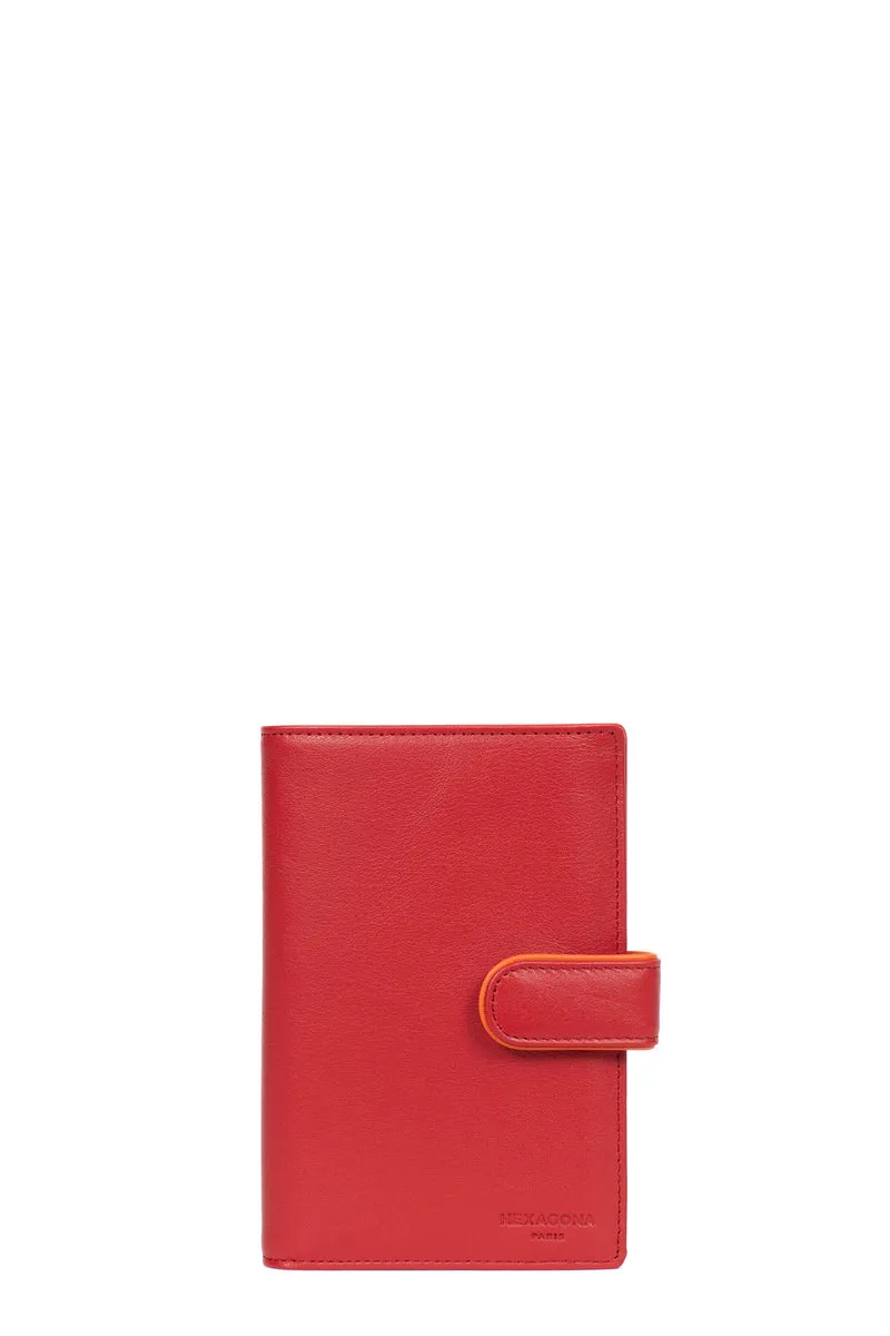 Portefeuille européen - 2 volets - Cuir
