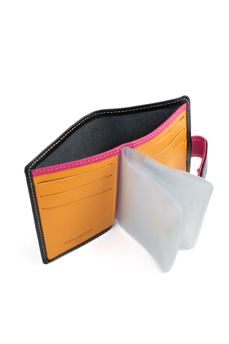 Porte-cartes - 1 volet - Cuir