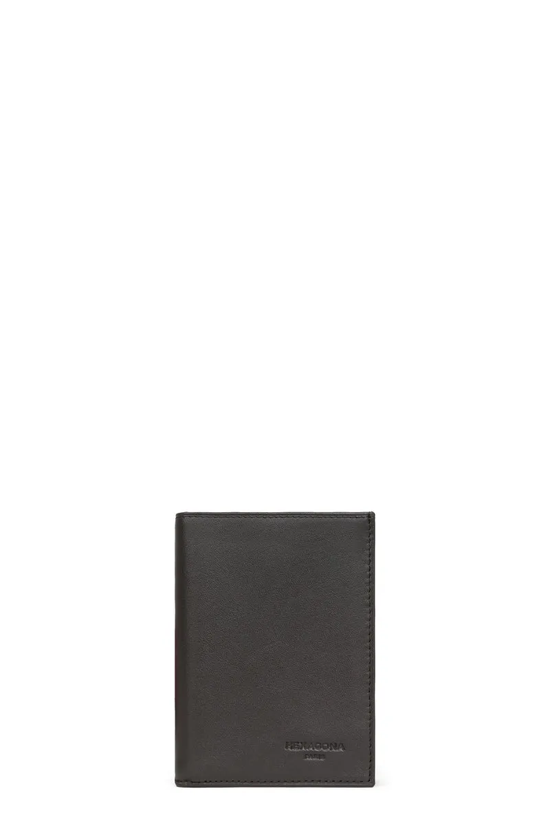 Portefeuille européen - 2 volets - Cuir