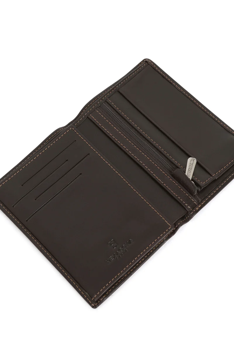 Portefeuille européen - 2 volets - Cuir