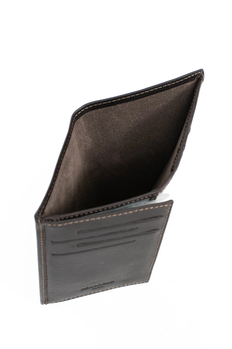 Portefeuille européen - 2 volets - Cuir