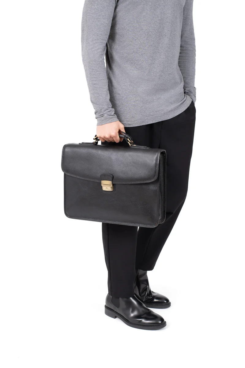 Cartable - A4 - Cuir
