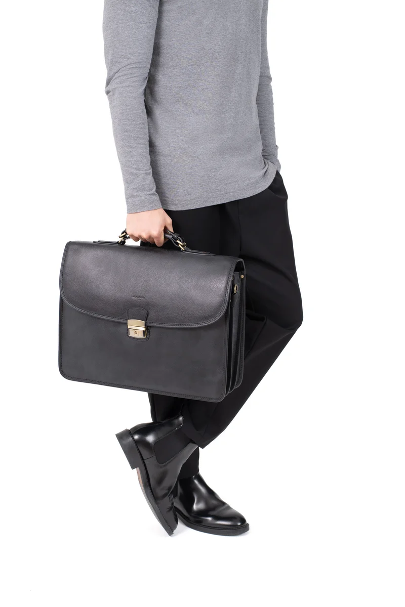 Cartable - A4 - Cuir