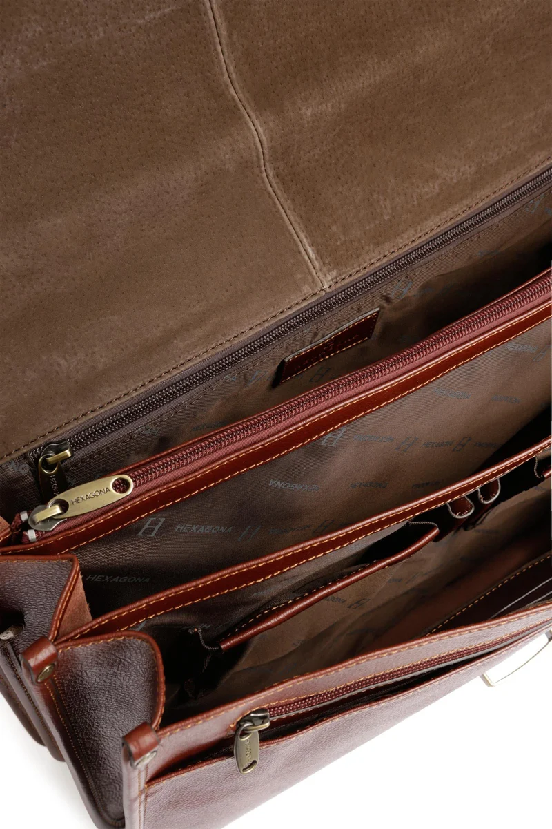 Cartable - A4 - Cuir
