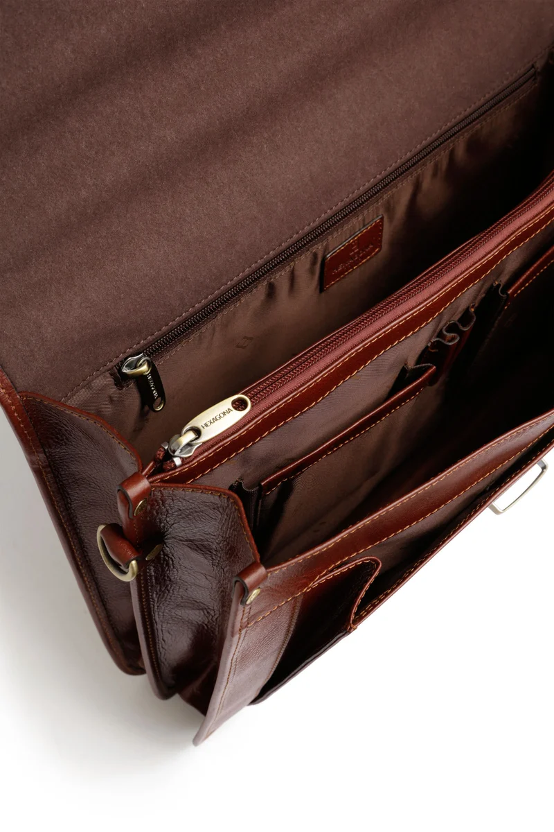 Cartable - A4 - Cuir