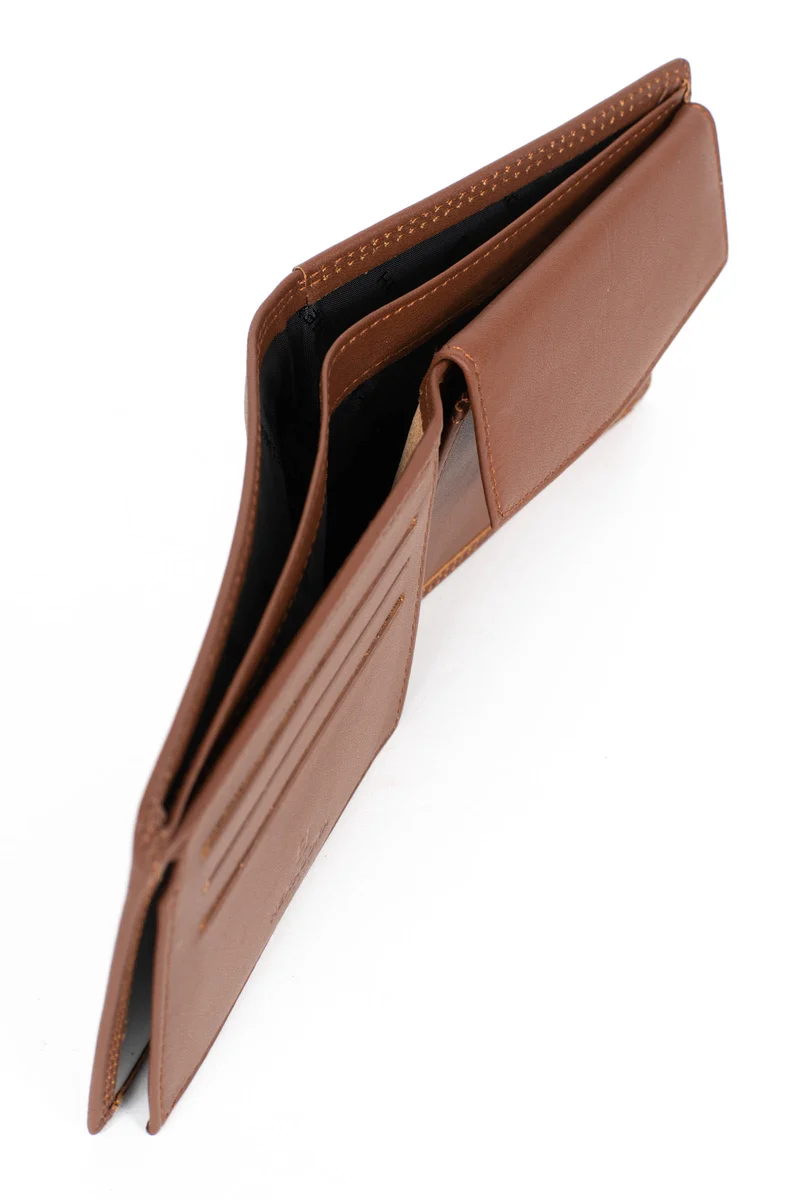 Portefeuille italien - 2 volets - Stop RFID - Cuir