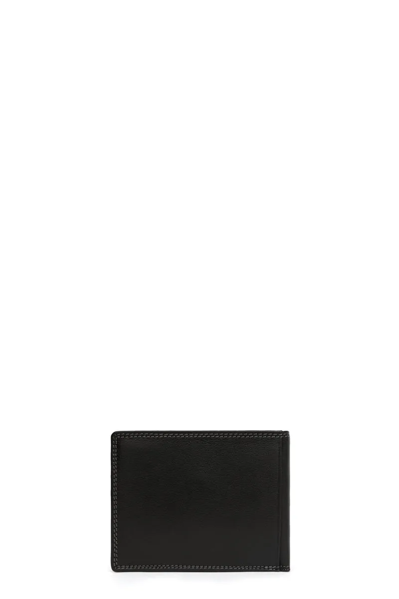 Portefeuille italien - 2 volets - Stop RFID - Cuir