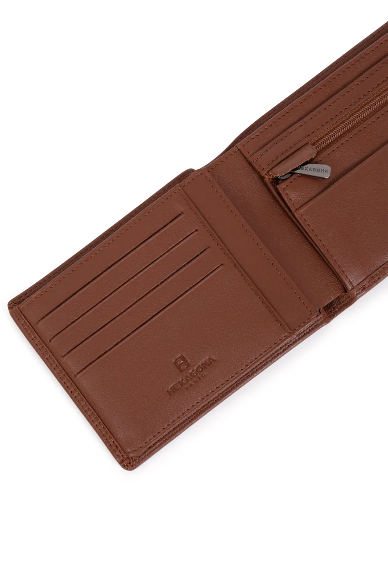 Portefeuille italien - 2 volets - Stop RFID - Cuir