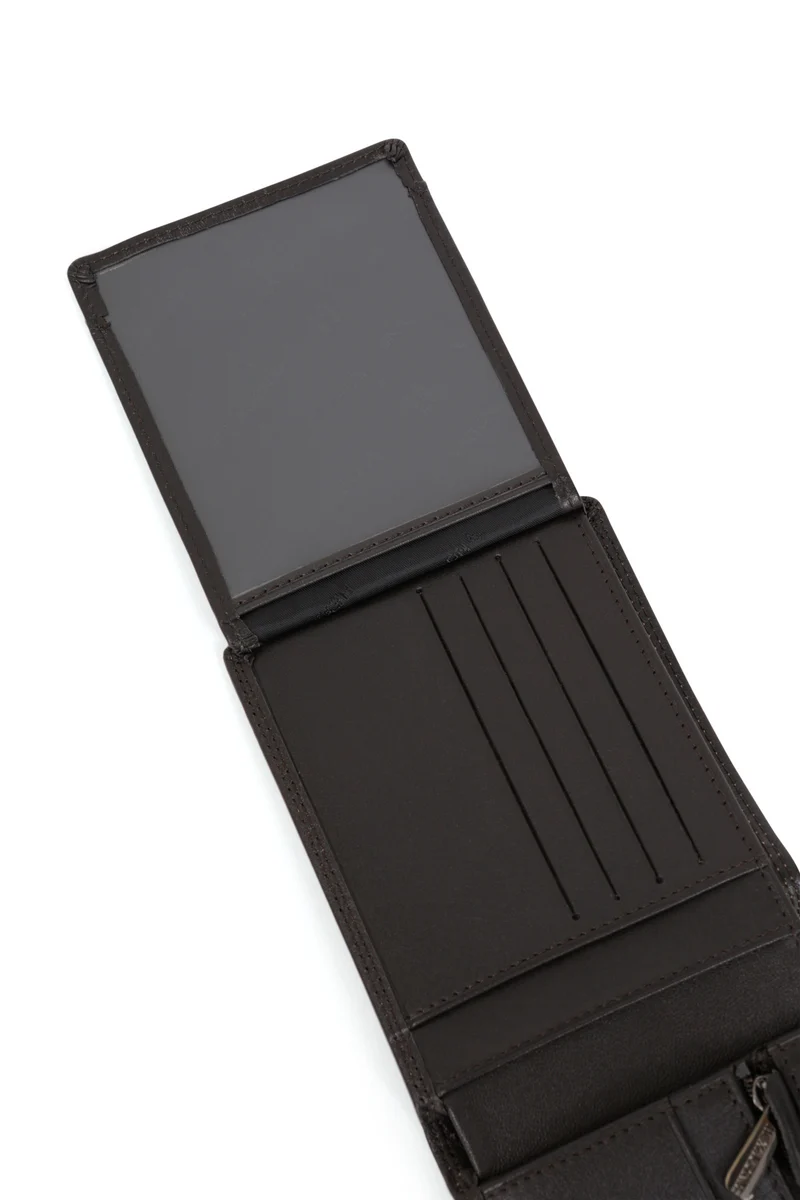 Portefeuille italien - 2 volets - Stop RFID - Cuir