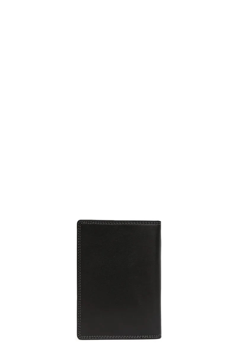 Portefeuille européen - 2 volets - Stop RFID - Cuir