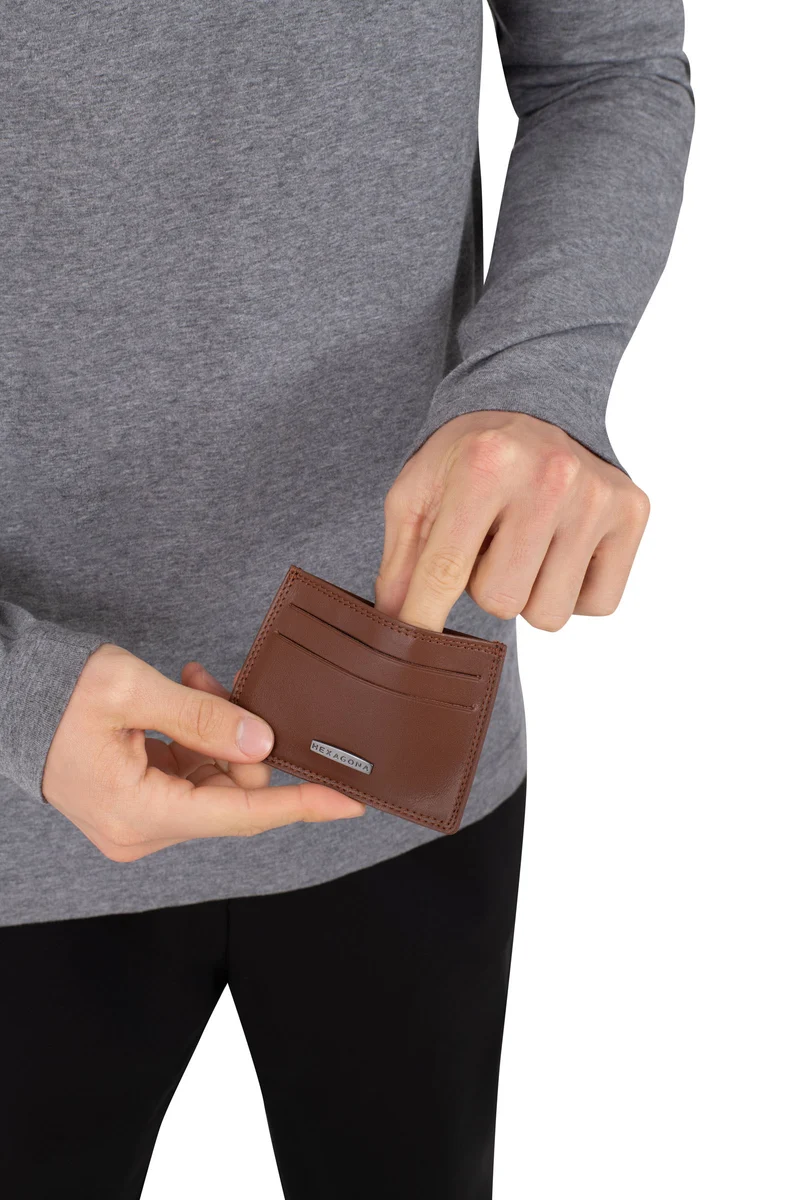 Porte-cartes - Stop RFID - Cuir