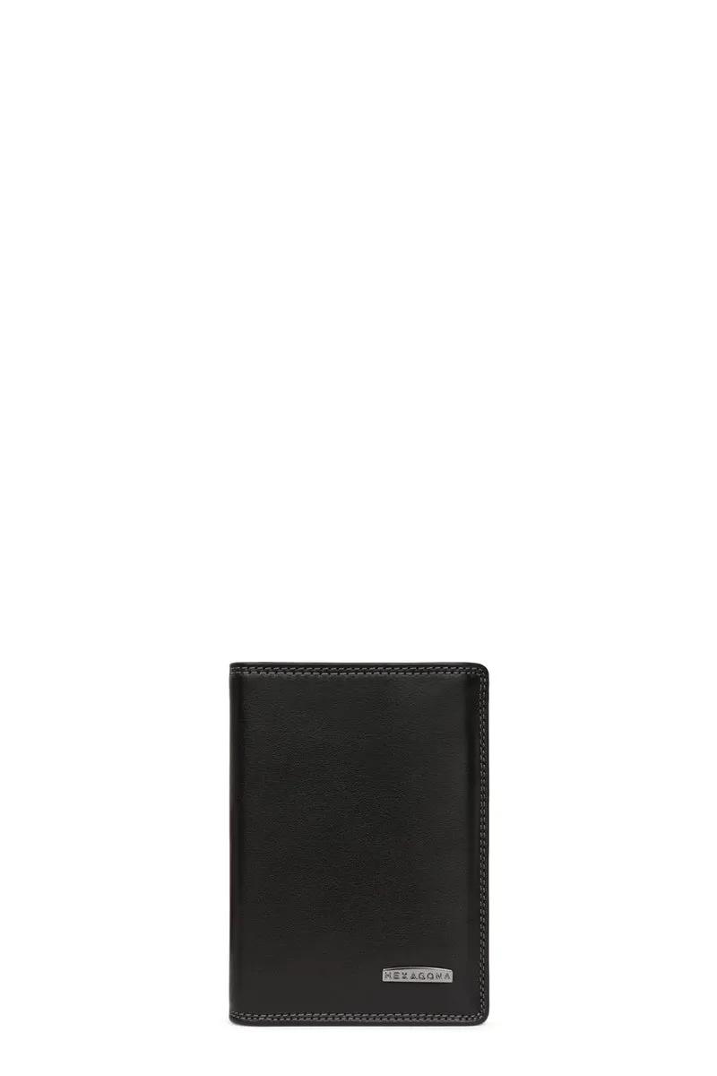 Portefeuille européen - 3 volets - Stop RFID - Cuir