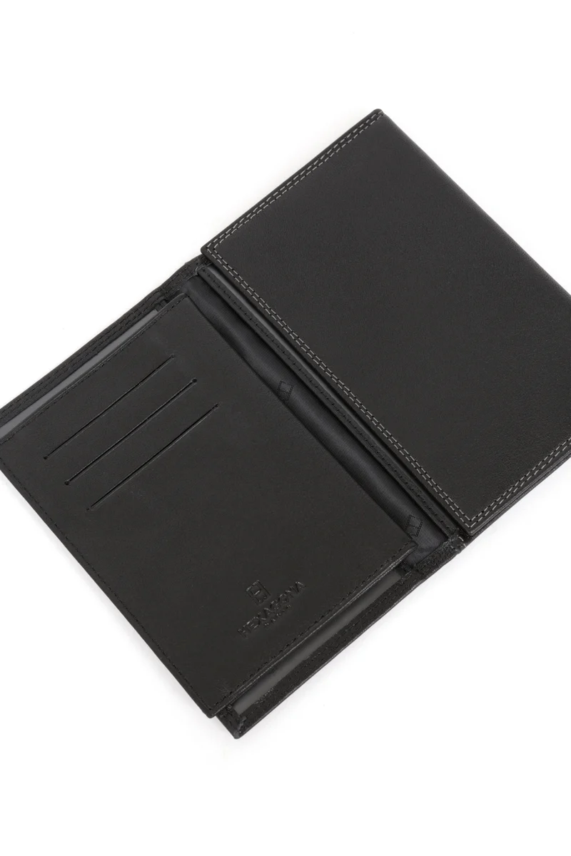 Porte-papiers - 3 volets - Stop RFID - Cuir