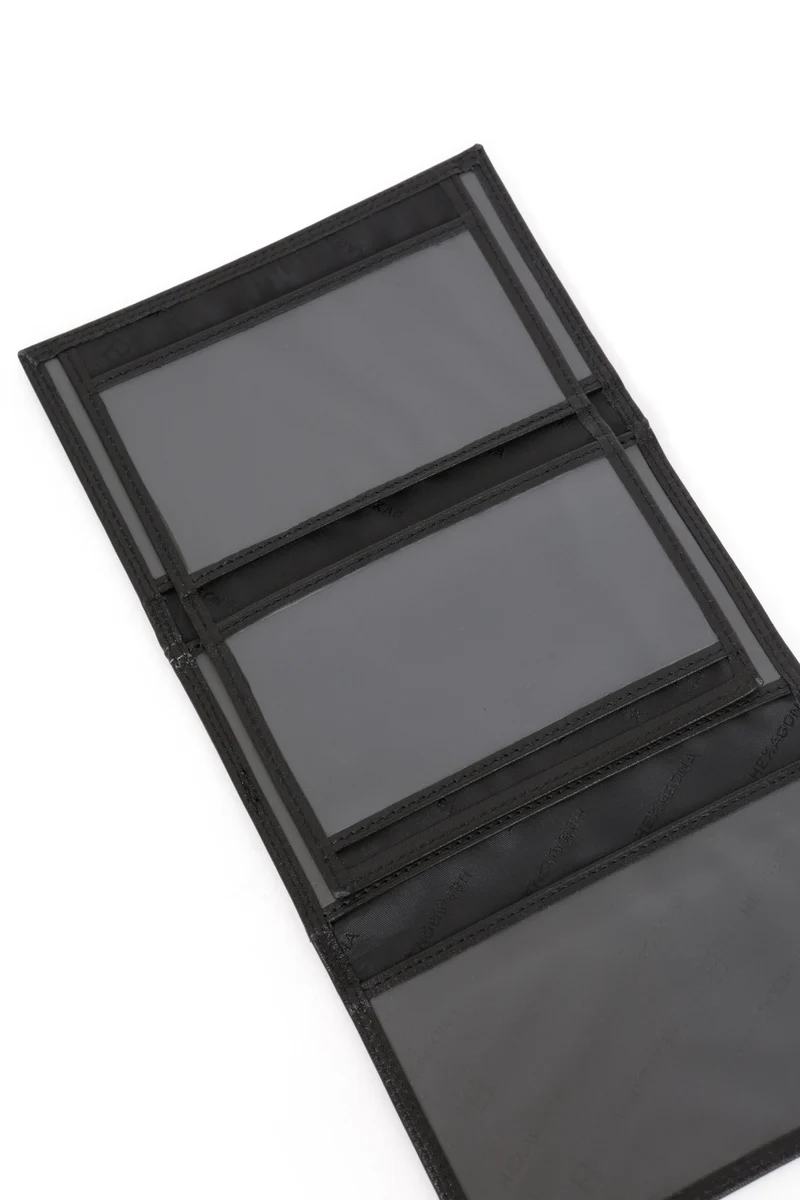 Porte-papiers - 3 volets - Stop RFID - Cuir