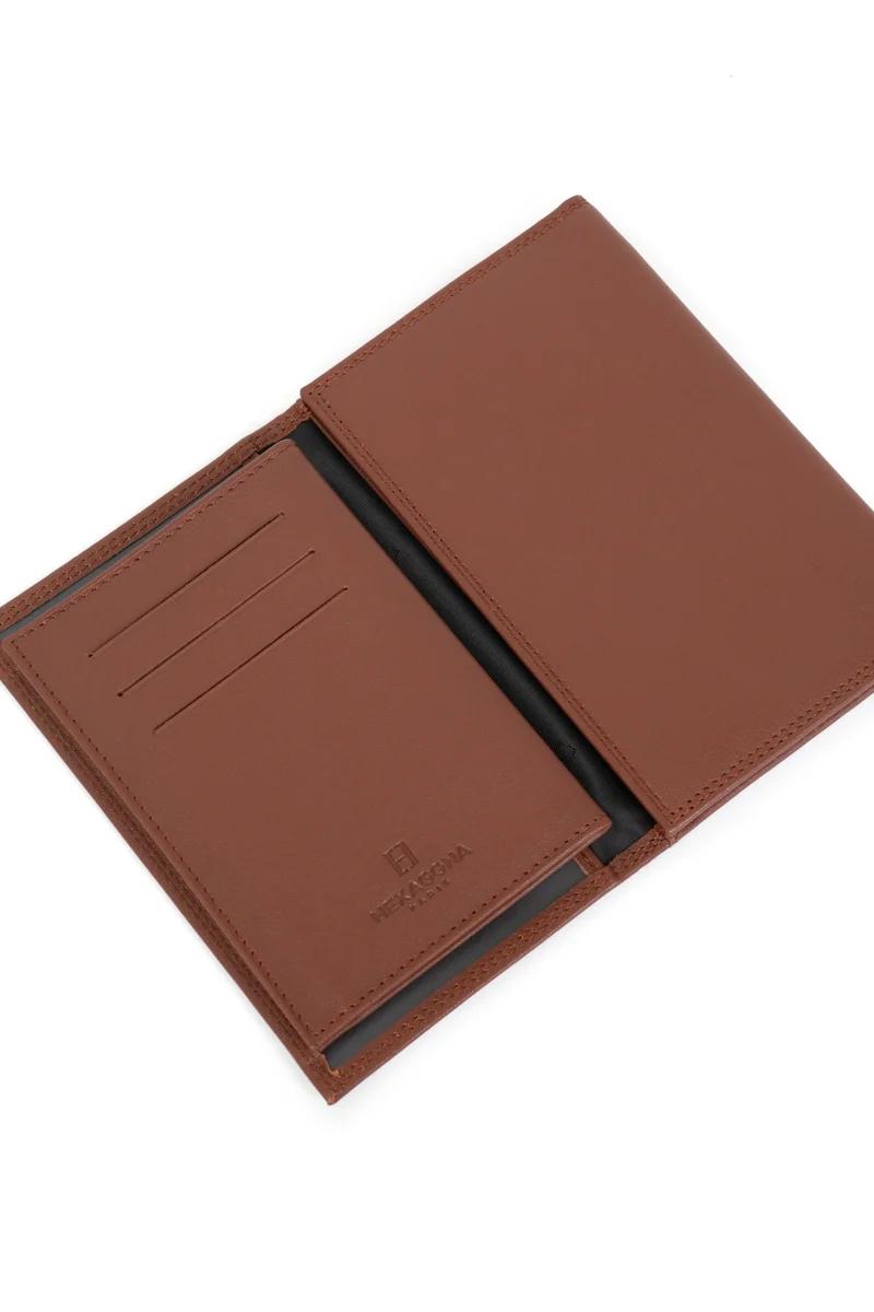 Porte-papiers - 3 volets - Stop RFID - Cuir