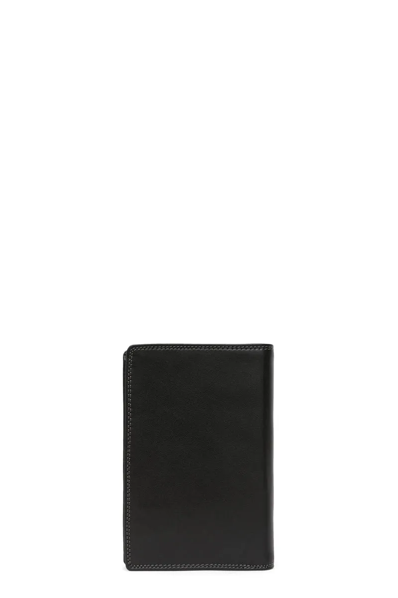 Portefeuille européen - 3 volets - Stop RFID - Cuir