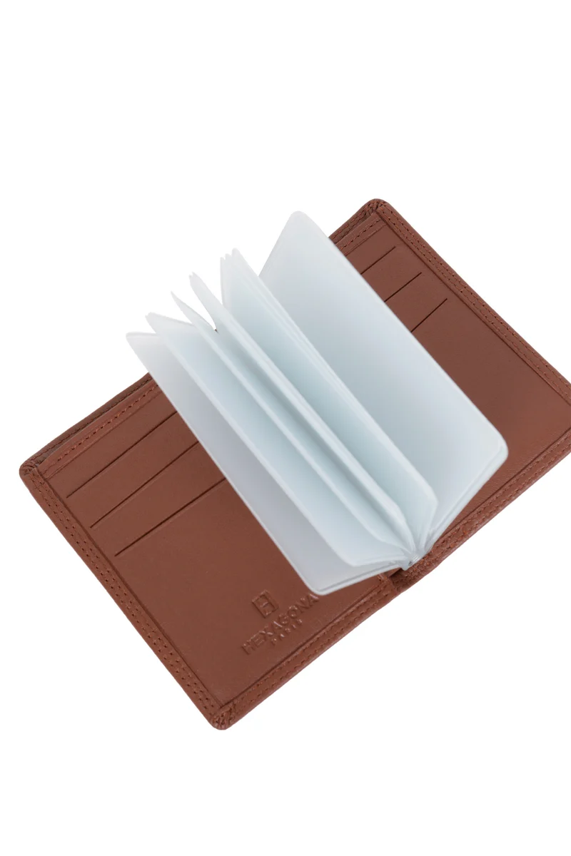 Porte-cartes - 1 volet - Stop RFID - Cuir