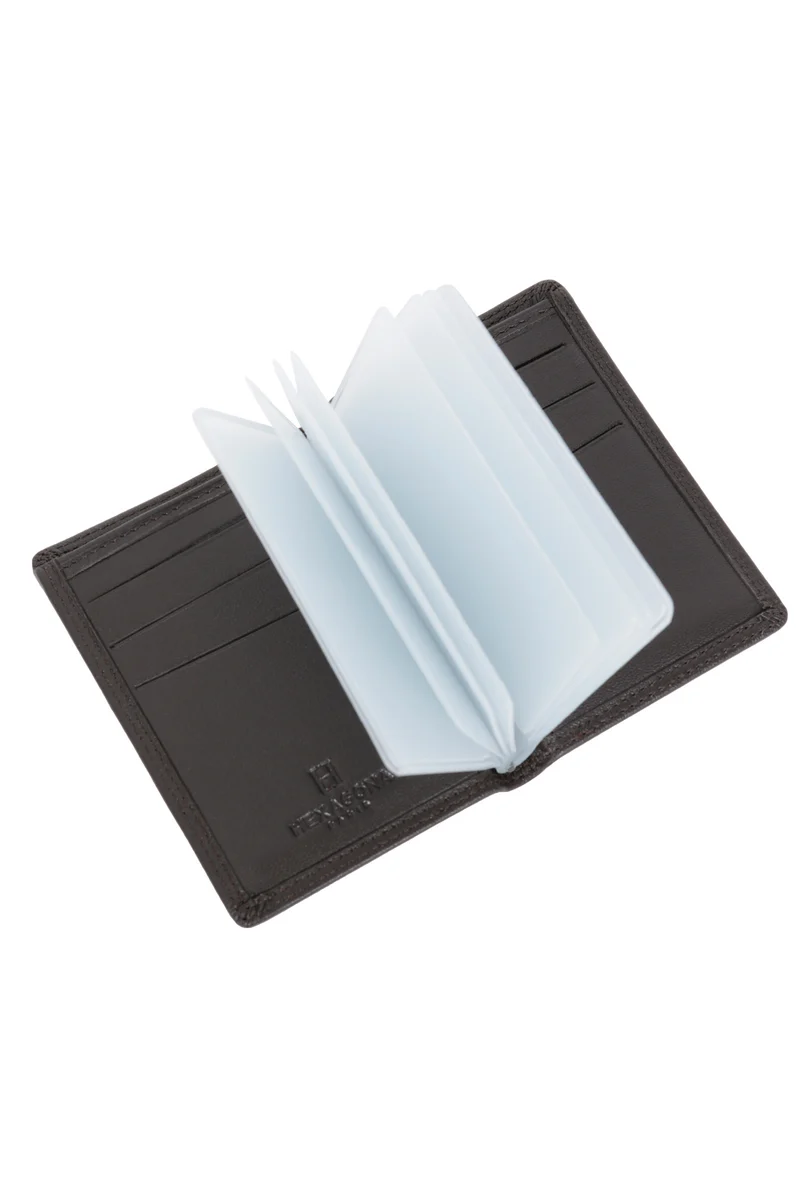 Porte-cartes - 1 volet - Stop RFID - Cuir