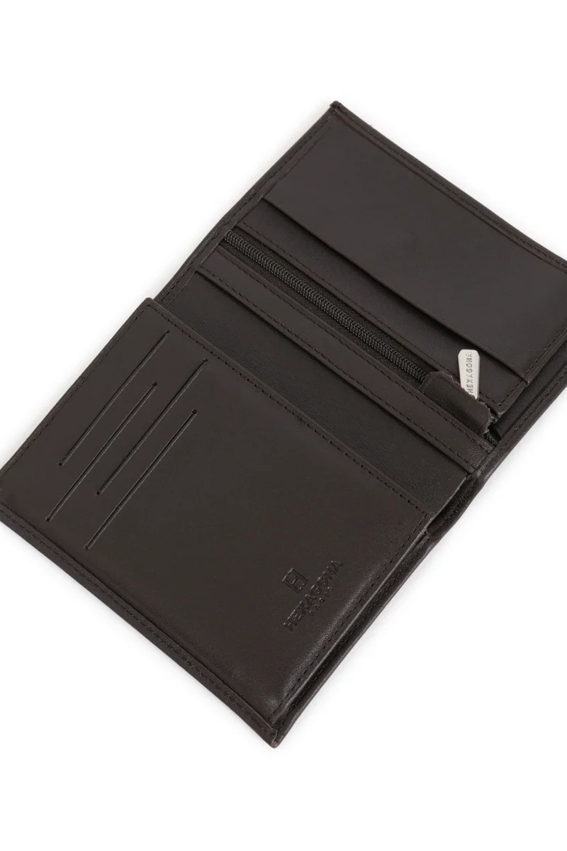 Portefeuille européen - 2 volets - Cuir