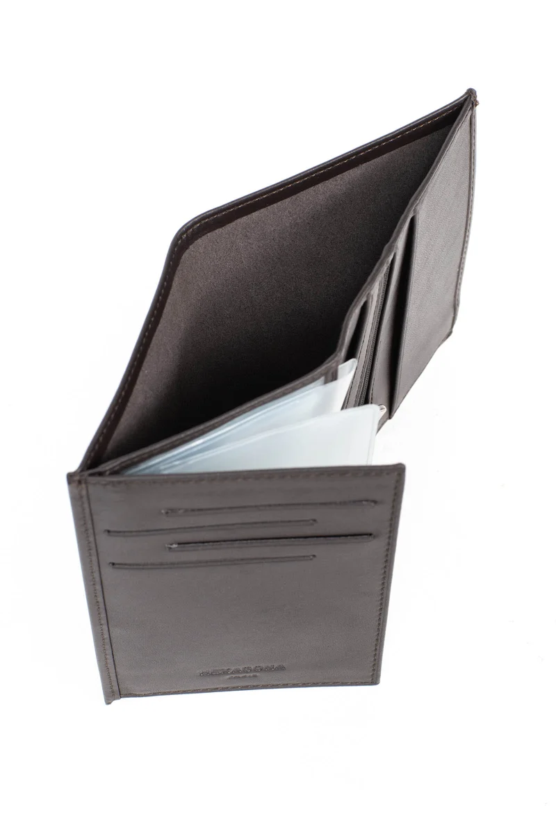 Portefeuille européen - 2 volets - Cuir