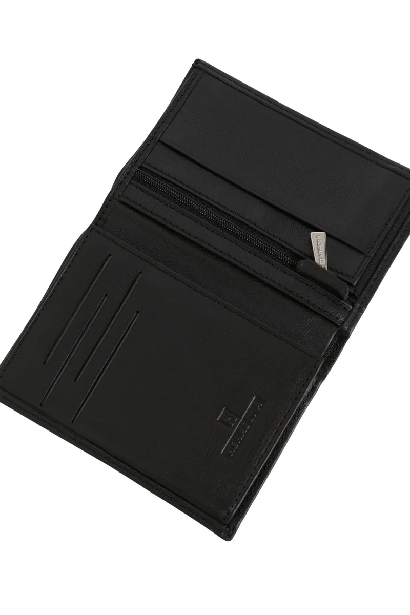 Portefeuille européen - 2 volets - Cuir