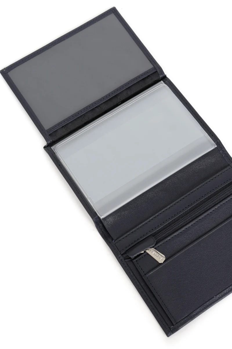 Portefeuille européen - 2 volets - Cuir