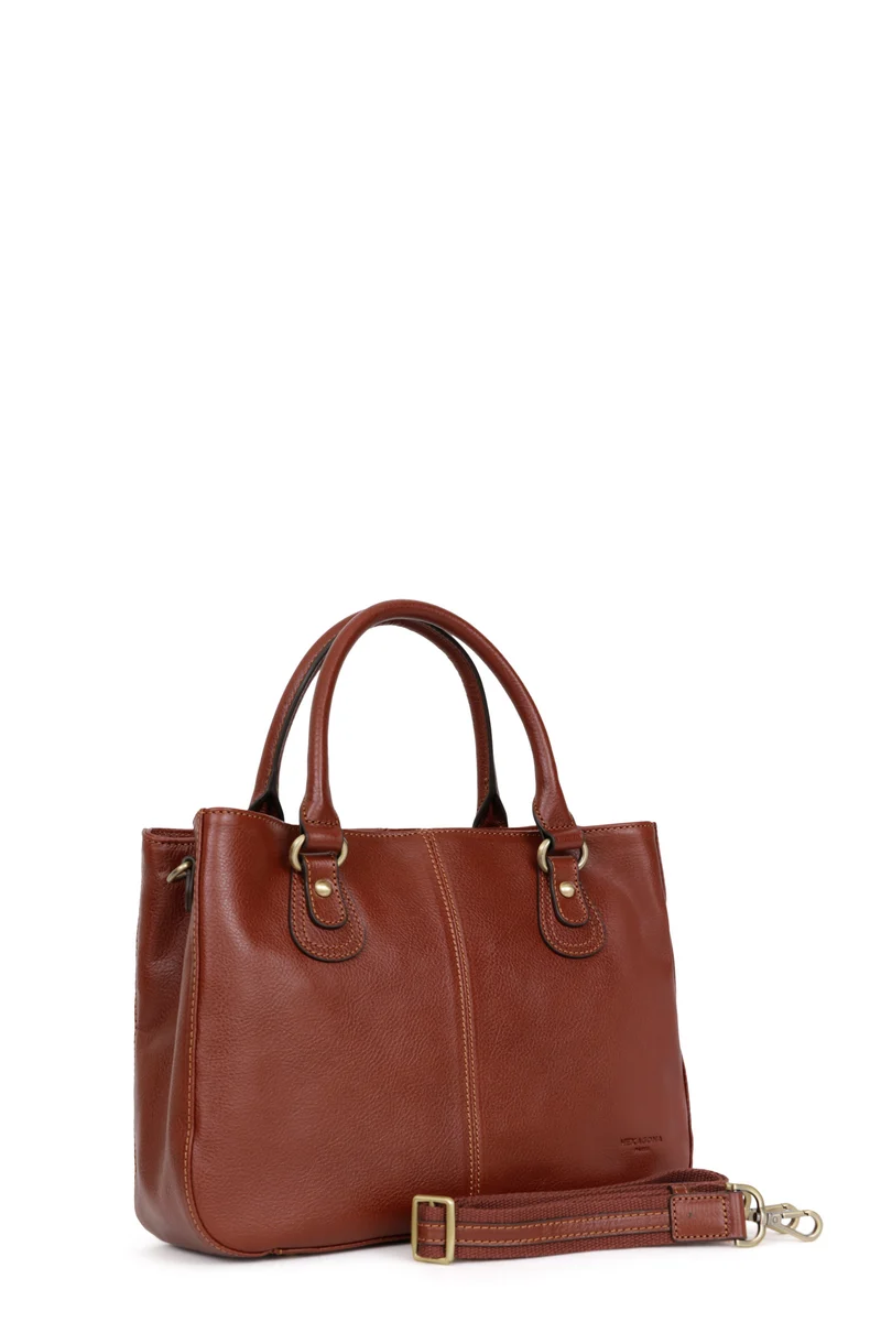 Sac porté main 2 poignées - Cuir
