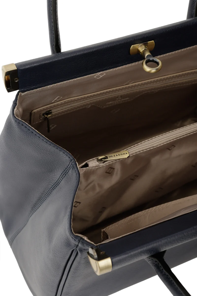 Sac porté main 2 poignées - Cuir