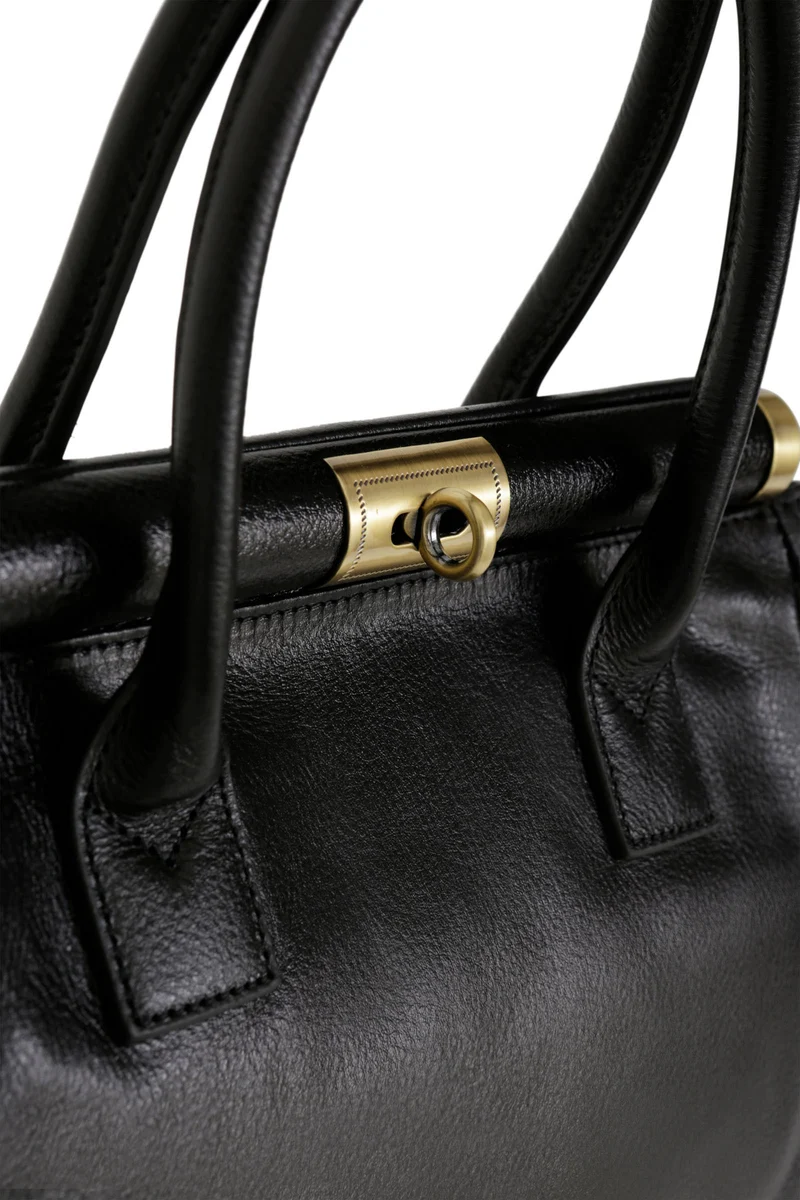 Sac porté main 2 poignées - Cuir