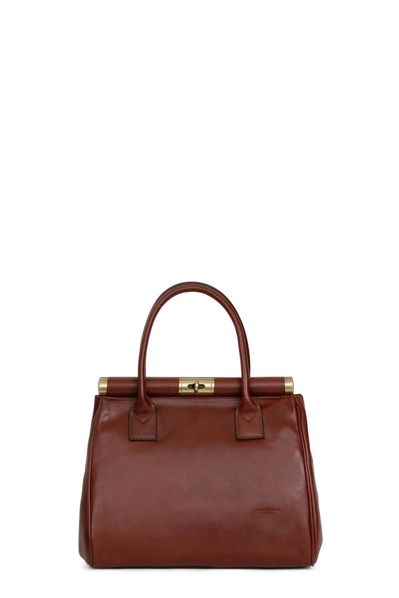Sac porté main 2 poignées - Cuir
