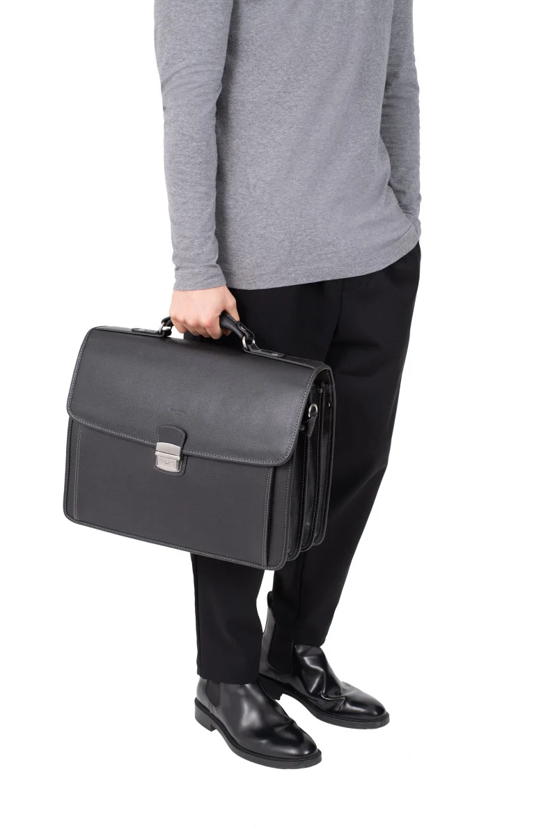 Cartable - A4 - Cuir