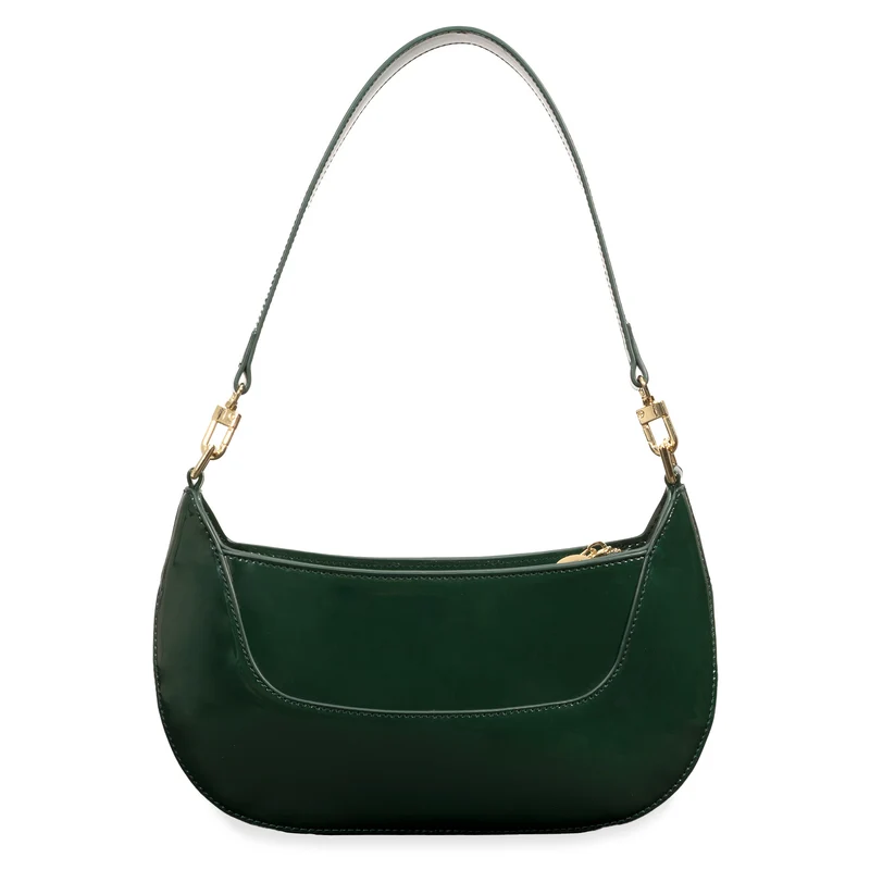 Riona Ella RFID Patent Baguette Black