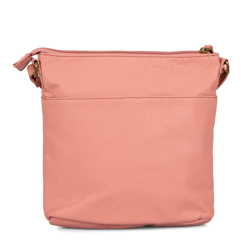 Pebbled N/S Crossbody Bag