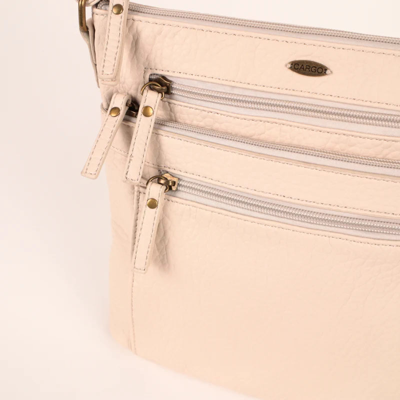 Pebbled N/S Crossbody Bag