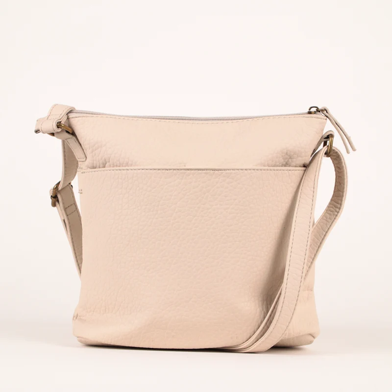 Pebbled N/S Crossbody Bag