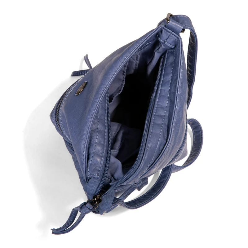 Quilted Multi Zip Crossbody