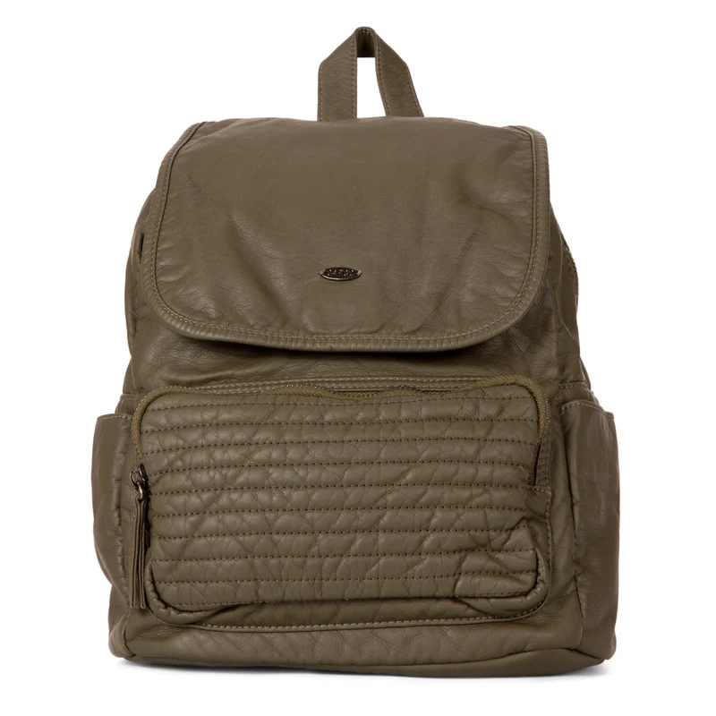 Quilted Front Flap Backpack
