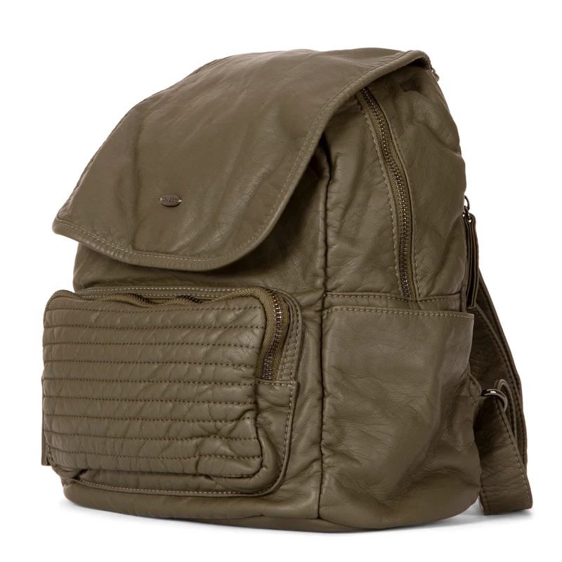 Quilted Front Flap Backpack