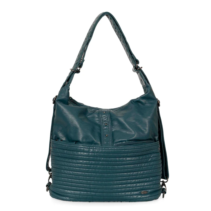 Quilted Convertible Hobo Bag