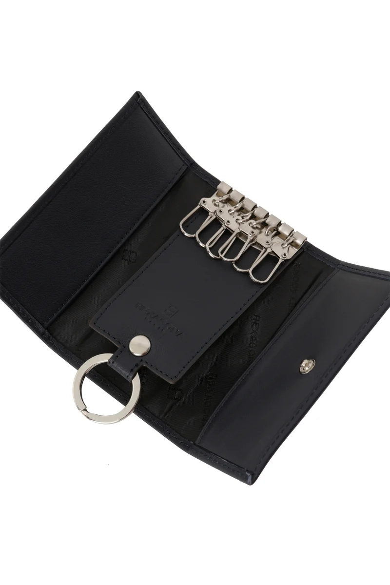 Étui porte-clés - 2 volets - Cuir