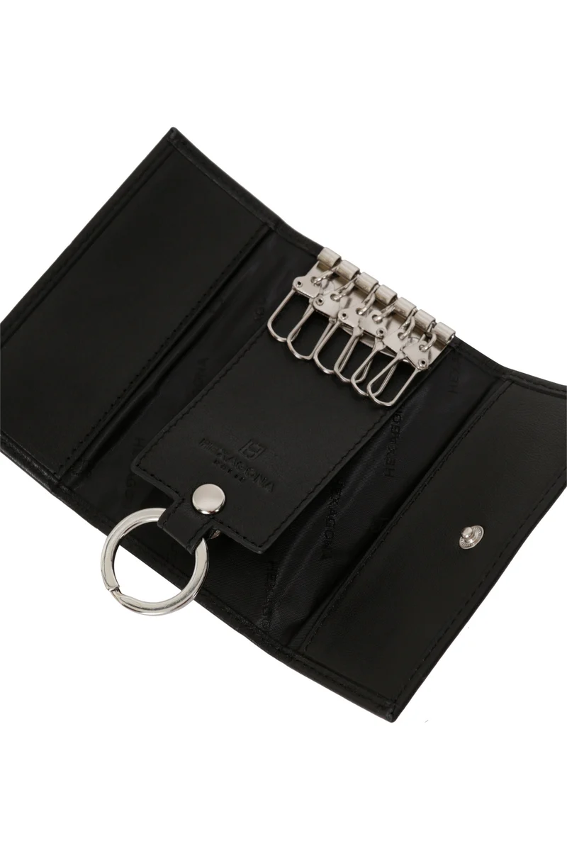 Étui porte-clés - 2 volets - Cuir