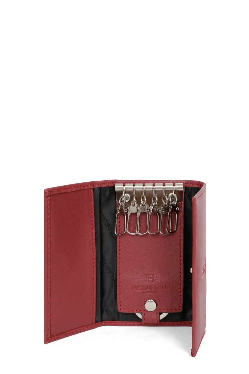 Étui porte-clés - 2 volets - Cuir