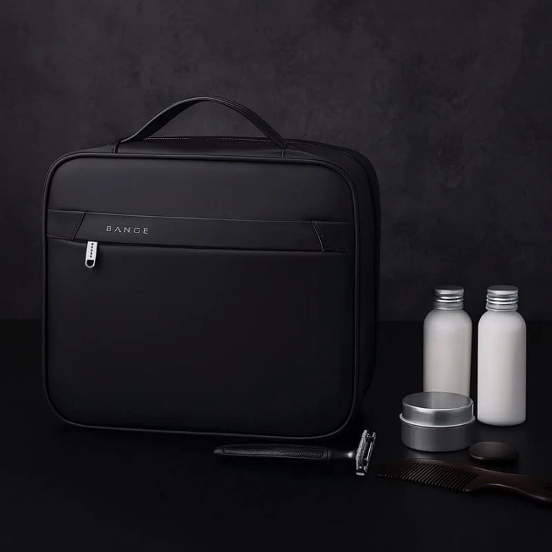 Grande trousse de toilette homme suspendue – Étanche et compartimentée